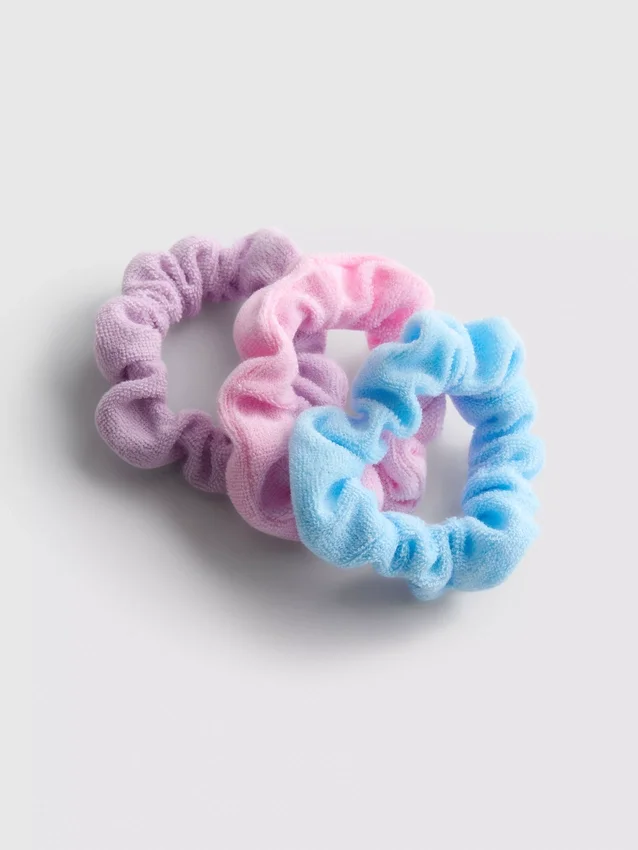 3er-Pack Frottee-Scrunchies