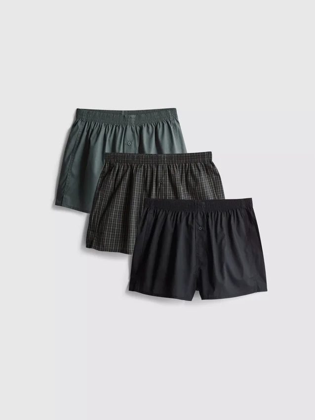 3er-Pack gewebte Boxershorts