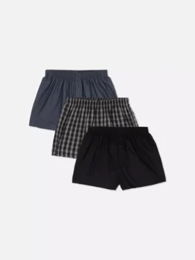 3er-Pack gewebte Boxershorts