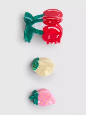 3er-Pack Haarclips in Fruchtform