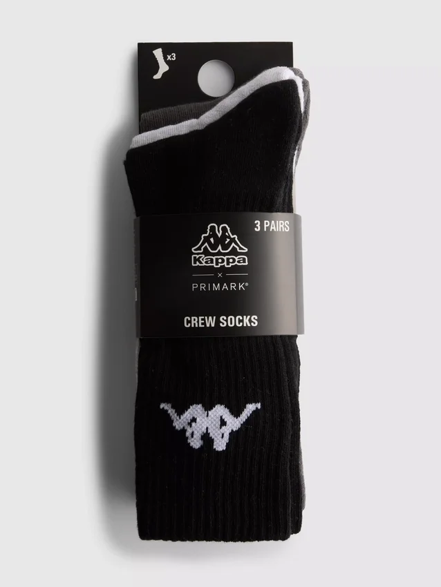3er-Pack Kappa-Socken in Crew-Länge mit hohem Baumwollanteil