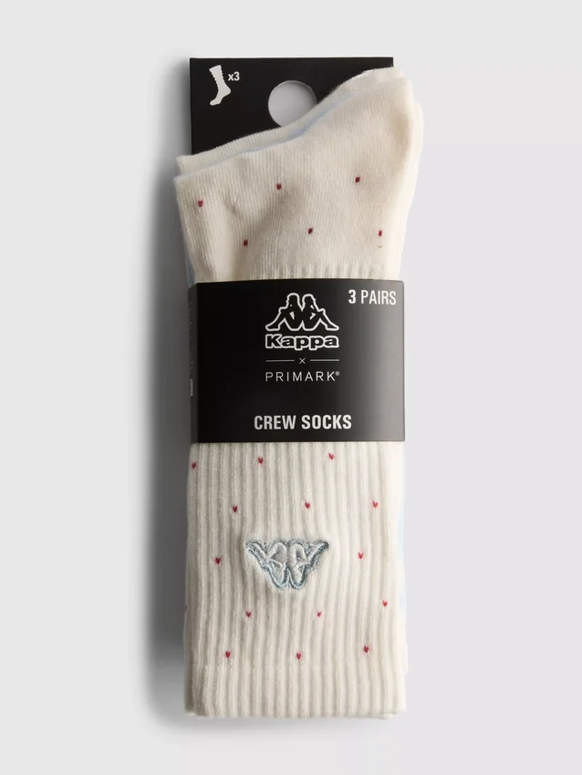 3er-Pack Kappa x Primark Crew-Socken