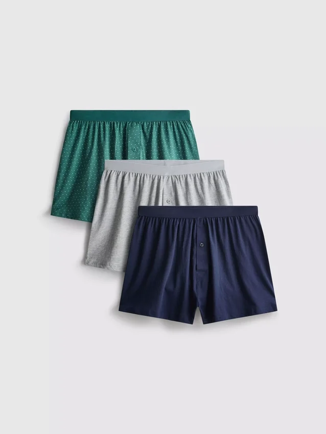 3er-Pack locker sitzende Boxershorts