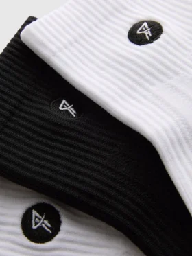 3er-Pack Mikrofaser-Quarter-Crew-Aktiv-Socken