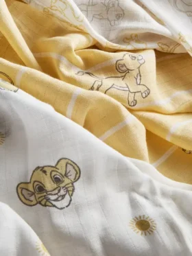 3er-Pack Musselintücher mit Motiven aus Disneys «Der König der Löwen»