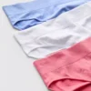 3er-Pack nahtlose, geraffte Mini-Slips