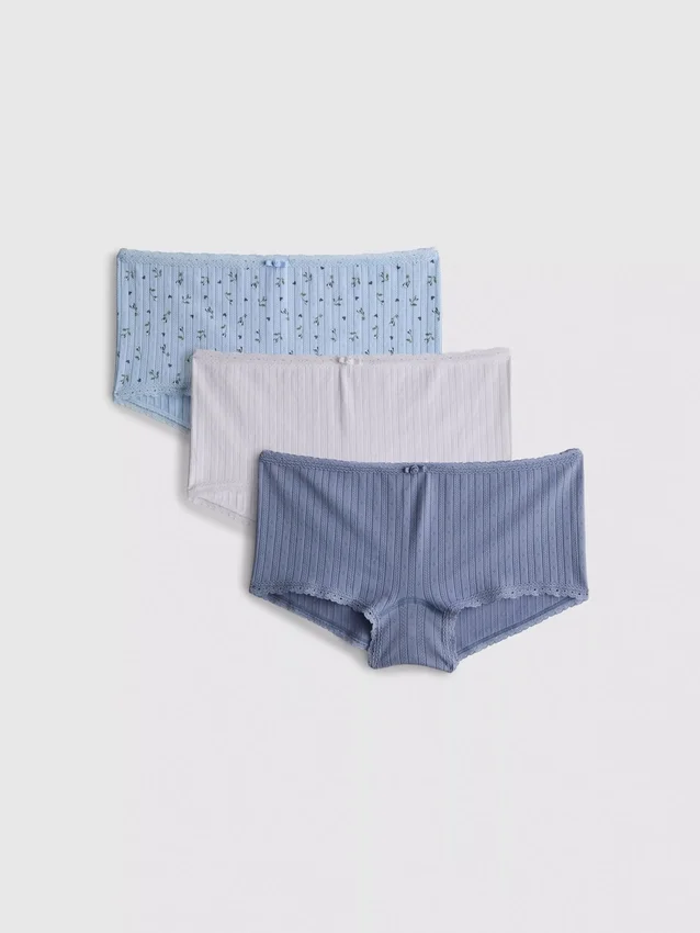 3er-Pack nahtlose Mini-Boyshorts