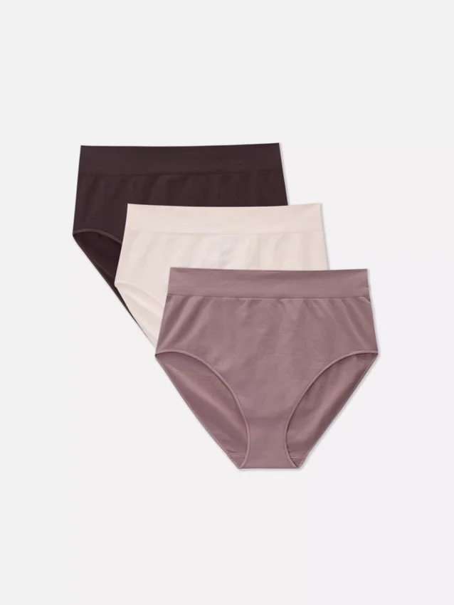 3er-Pack nahtlose Slips mit hoher Taille