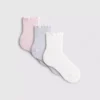 3er-Pack Socken mit Salat-Bordüre