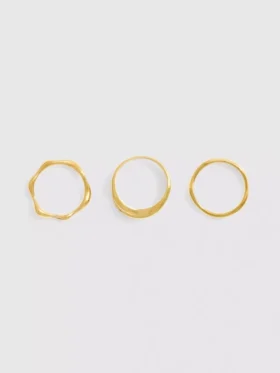 3er-Pack wasserfeste Ringe in gemischtem Design