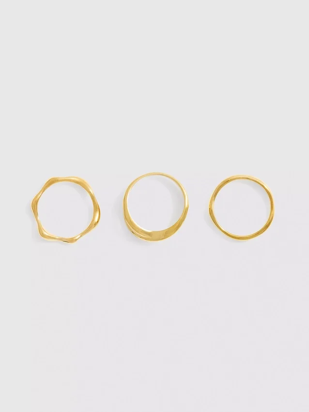 3er-Pack wasserfeste Ringe in gemischtem Design