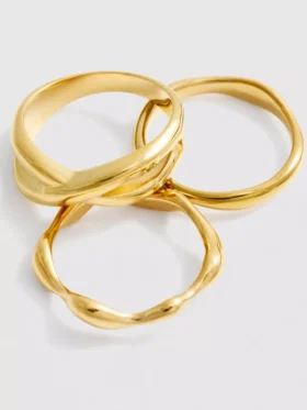 3er-Pack wasserfeste Ringe in gemischtem Design