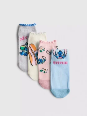 4er-Pack Disney-Stitch-Sneaker-Socken