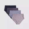 4er-Pack hochgeschnittene Vollslips aus Mikrofaser