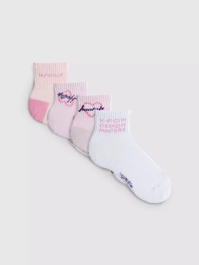 4er-Pack K-Pop-Demon-Hunters-Kurzsocken
