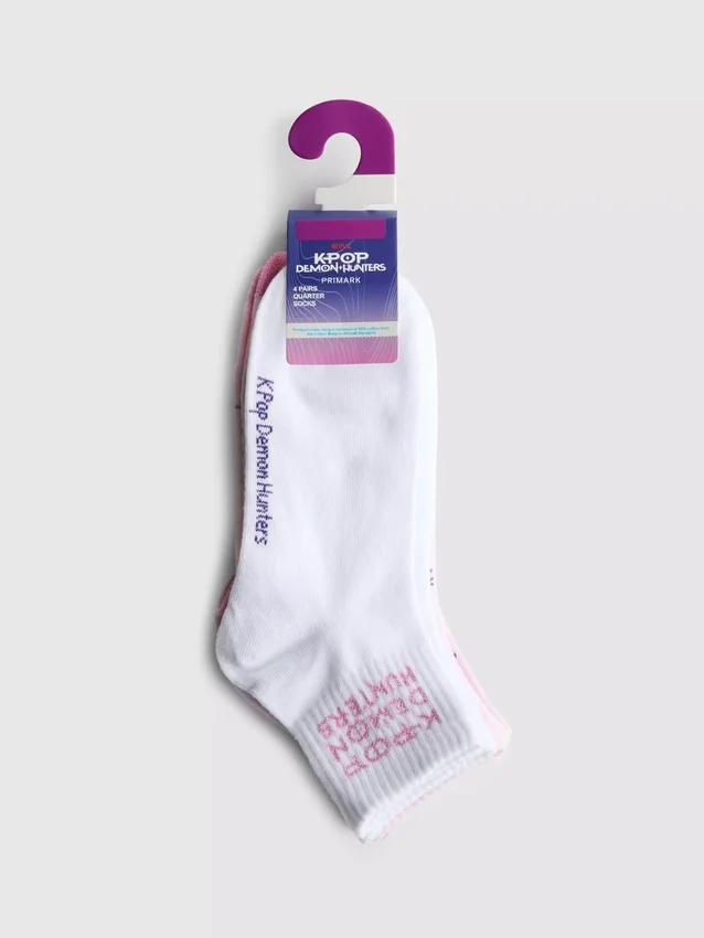 4er-Pack K-Pop-Demon-Hunters-Kurzsocken