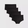 4er-Pack kurze Slips aus Mikrofaser als Shorts