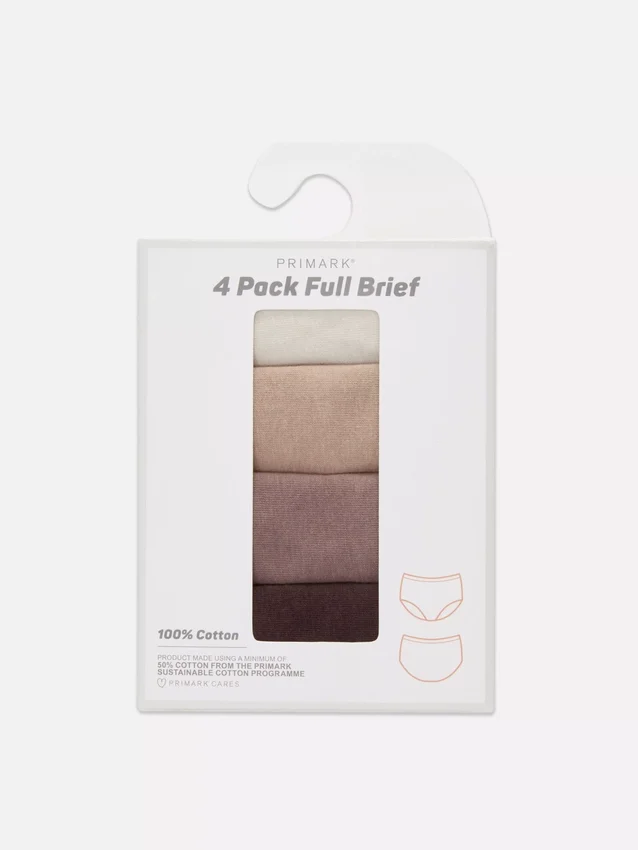 4er-Pack Multi-Slips mit hohem Beinausschnitt