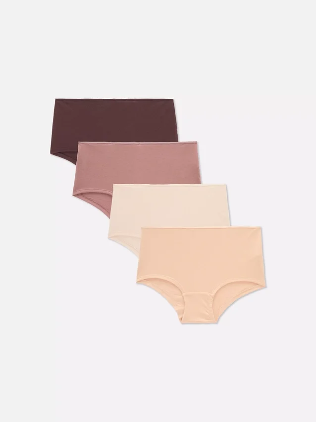 4er-Pack neutrale Baumwollslips