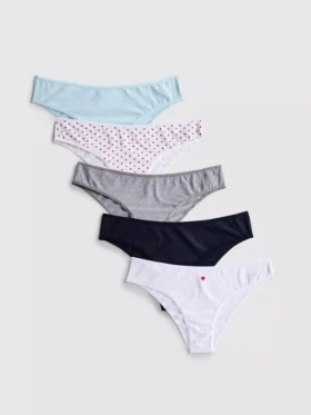 5er-Pack Alltags-Slips im brasilianischen Stil