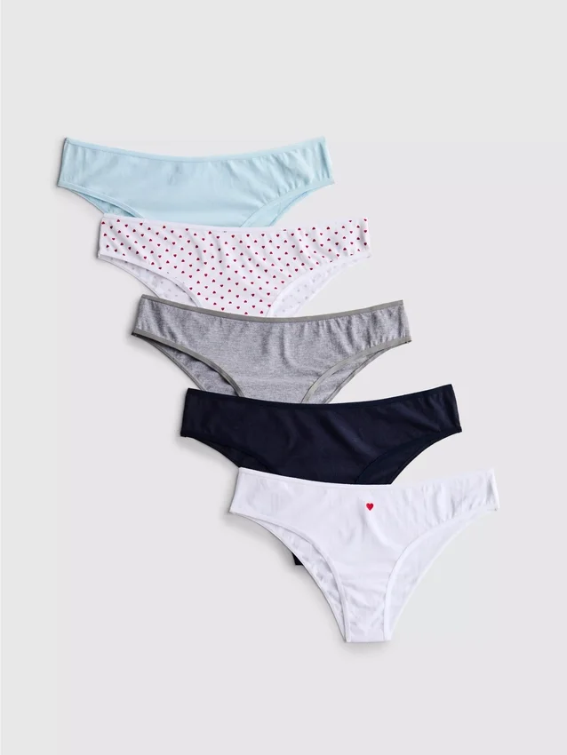 5er-Pack Alltags-Slips im brasilianischen Stil