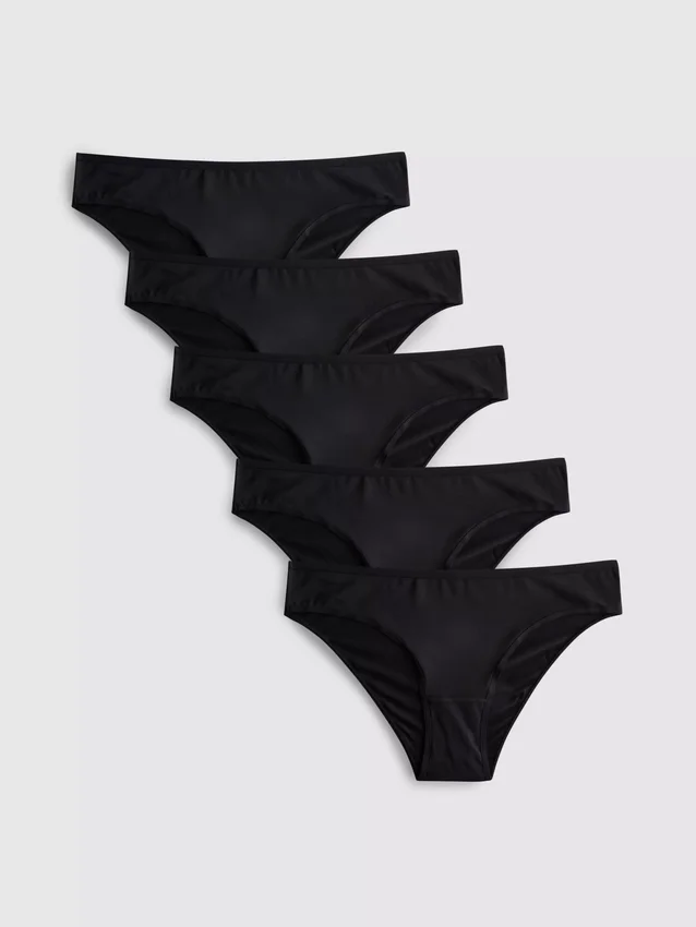 5er-Pack brasilianische Slips aus Mikrofaser