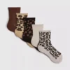 5er-Pack Crew-Socken mit Tiermuster