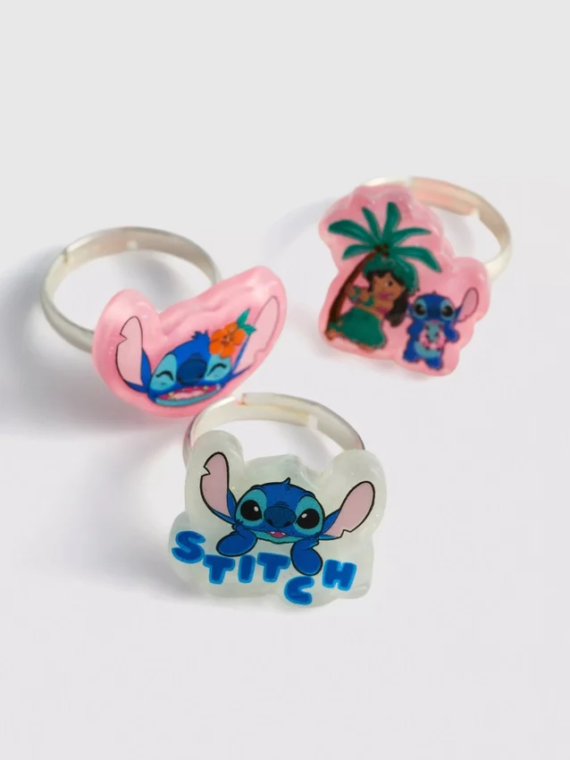 5er-Pack Disney-Stitch-Charm-Ringe