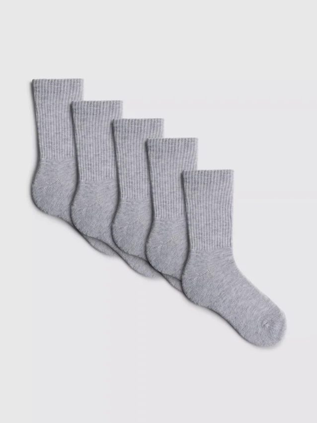 5er-Pack gerippte Socken