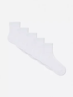 5er-Pack gerippte Viertel-Socken
