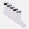 5er-Pack gestreifte Crew-Socken