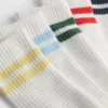 5er-Pack gestreifte Crew-Socken