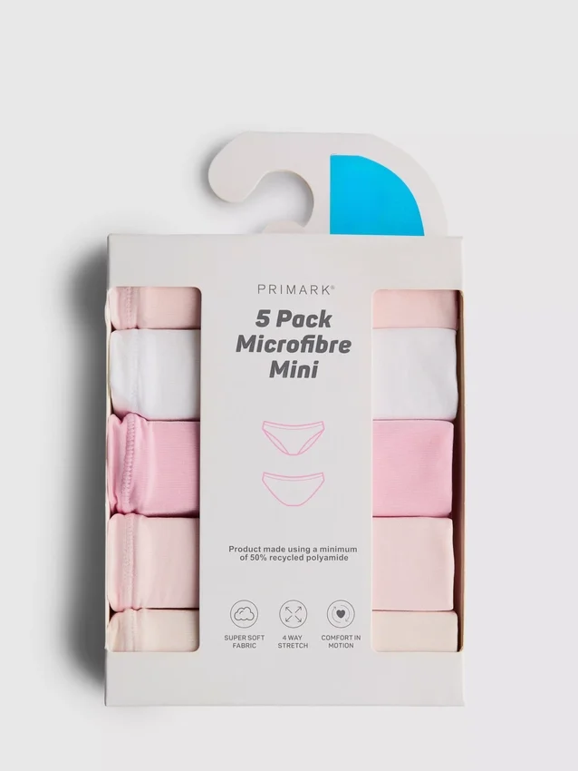 5er-Pack Mikrofaser-Mini-Slips