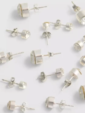 5er-Pack Ohrstecker mit Edelsteinen