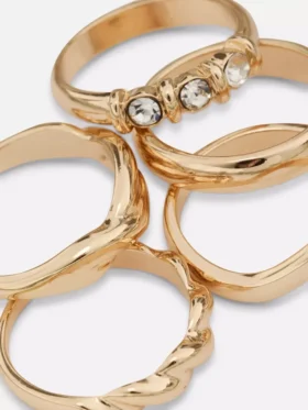 5er-Pack Ringe in verschiedenen Designs