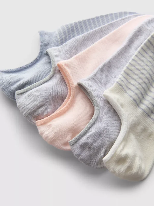 5er-Pack unsichtbare Baumwoll-Socken
