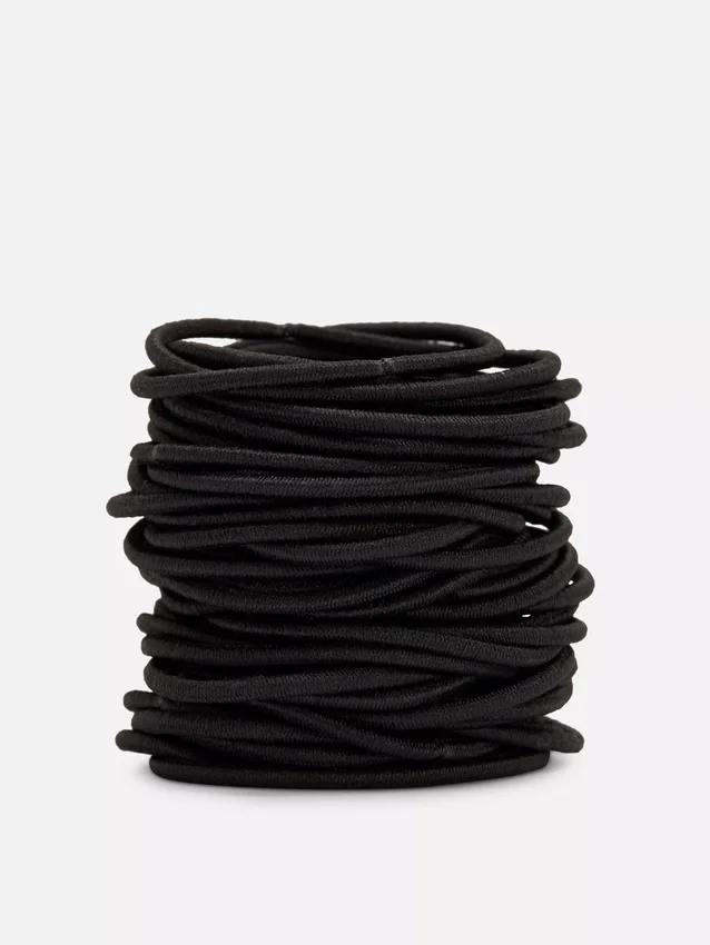 60er-Pack dicke elastische Haargummis