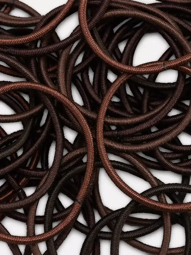 60er-Pack dicke elastische Haargummis