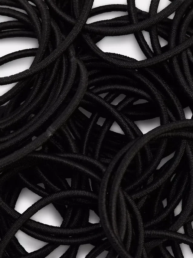 60er-Pack dicke elastische Haargummis