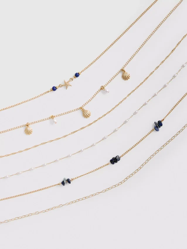 6er-Pack Choker-Ketten