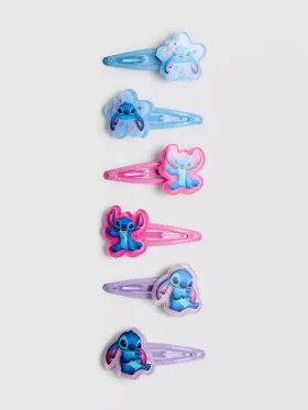 6er-Pack Disney-Stitch-Haarspangen mit Druckknopf