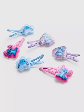 6er-Pack Disney-Stitch-Haarspangen mit Druckknopf