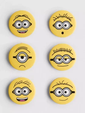 6er-Pack Minions-Buttons