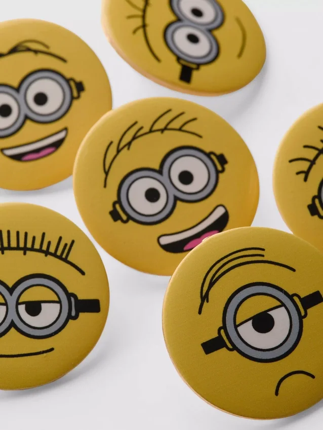 6er-Pack Minions-Buttons