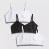 7–15 Jahre | 3er-Pack gerippte Crop-Tops