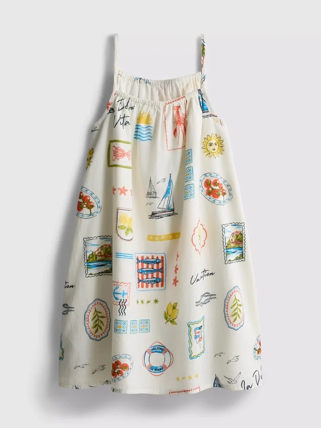 7–15 Jahre | bedrucktes Kleid