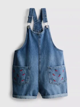 7–15 Jahre | bestickte Jeanslatzhose