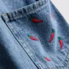 7–15 Jahre | bestickte Jeanslatzhose