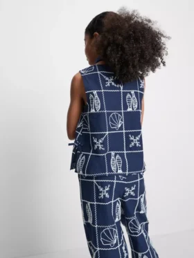 7–15 Jahre | bestickte ärmellose Bluse