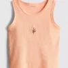 7–15 Jahre | besticktes geripptes Tanktop